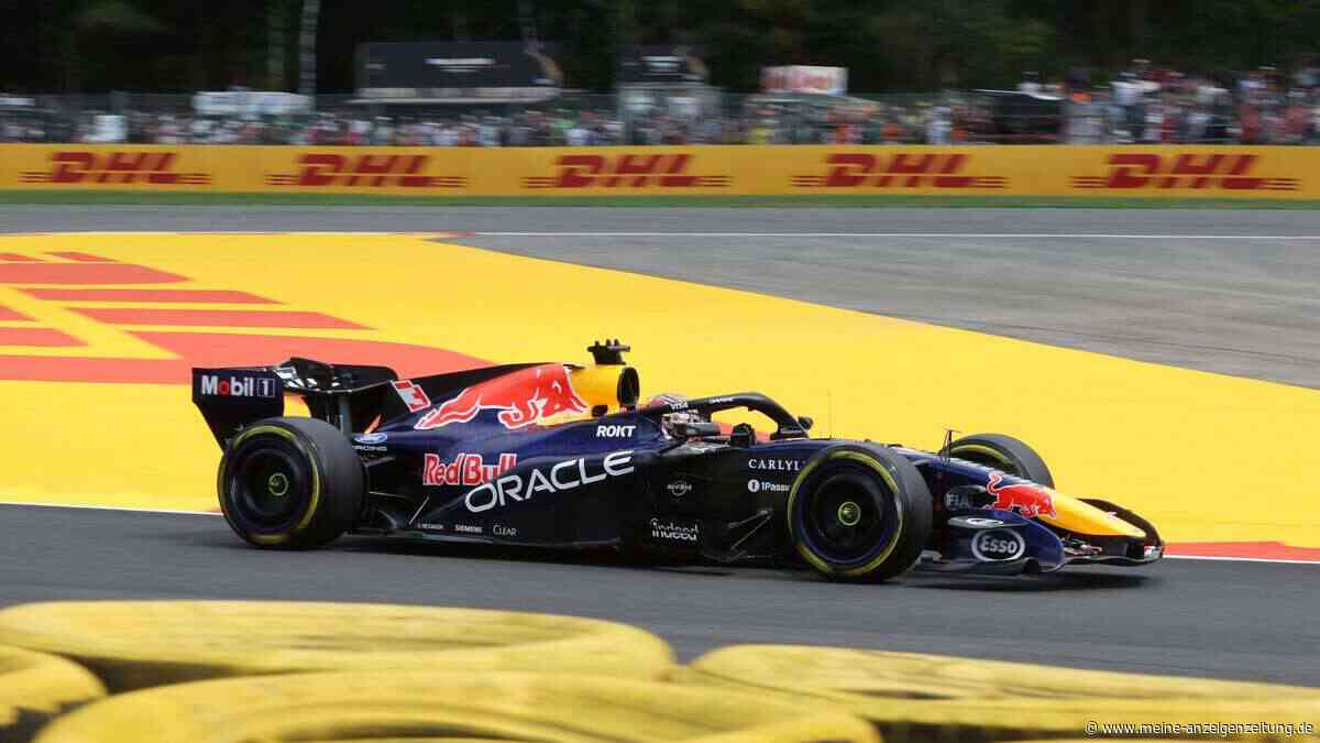 Verstappen im Formel-1-Training in Belgien am schnellsten