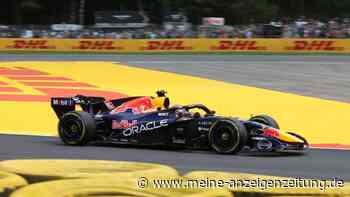 Verstappen im Formel-1-Training in Belgien am schnellsten