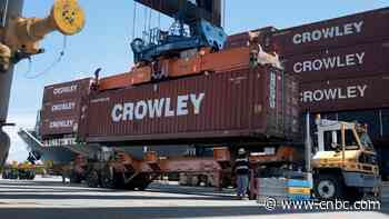 Import prices post surprise gain as costs of goods from China hit highest since 2008