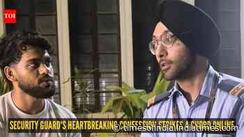 'Jis college me padhne ke liye aaye the, aaj vahi guard ki naukri kar rahe hai' : Security guard's heartbreaking confession strikes a chord online
