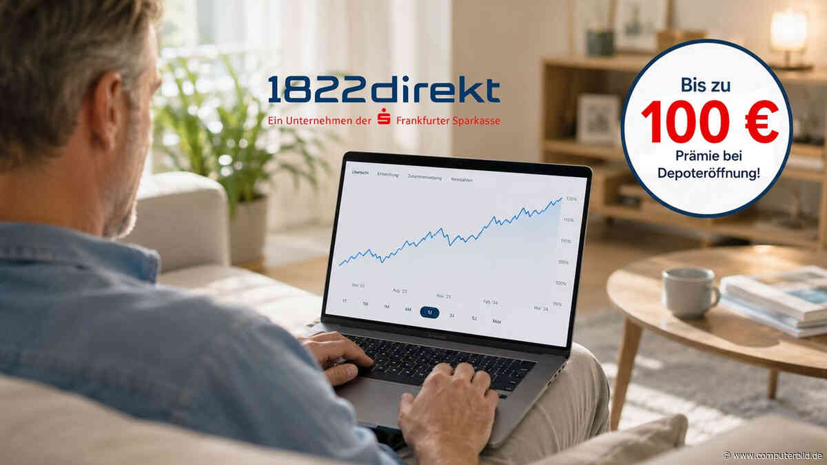 1822direkt zahlt bis zu 100 Euro Prämie fürs Depot