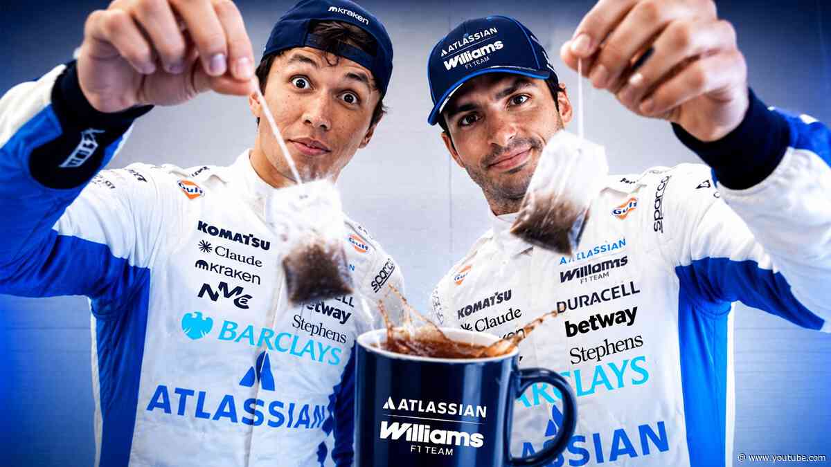 Throw A Tea Bag In A Mug Challenge | Albon vs Sainz
