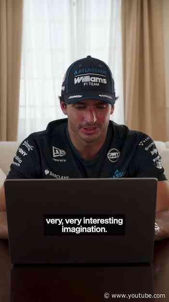 Stop sending me this" 👀😅 Letting Carlos loose on social media to see what you've been posting. #f1
