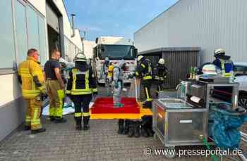 FFW Schwalmtal: Gefahrstoffeinsatz in einem Industriebetrieb in Waldniel