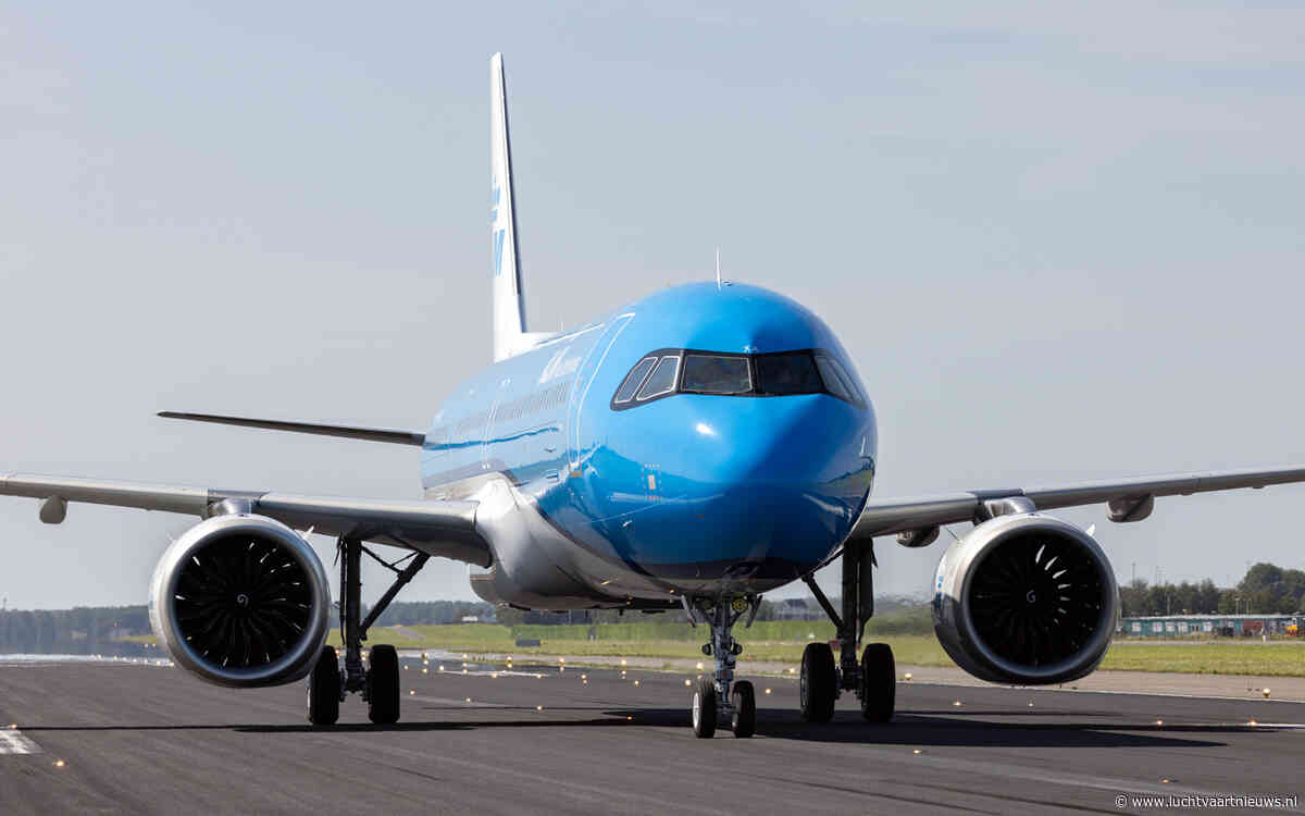 KLM verwelkomt zeventiende Airbus A321neo op Schiphol