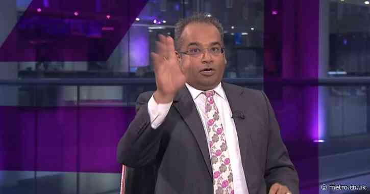 Krishnan Guru-Murthy baffles Channel 4 viewers abruptly racing off camera on live TV