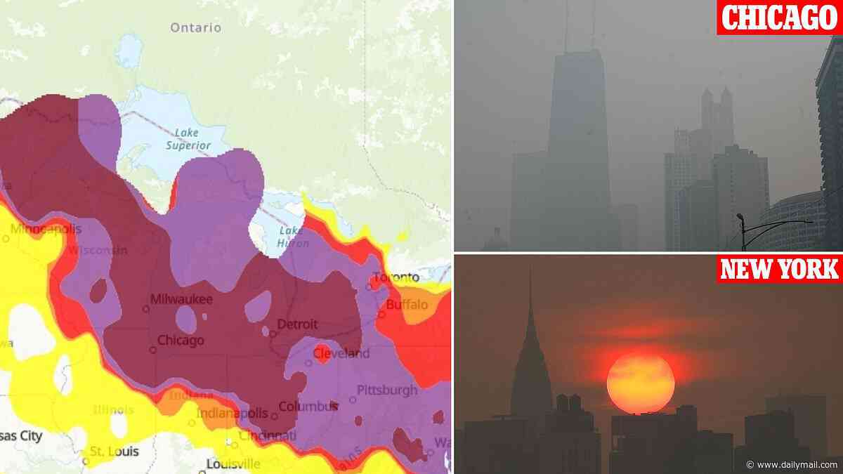 Experts reveal what ONE day of breathing America's toxic wildfire smoke does to your body as millions in 16 states are told to stay indoors