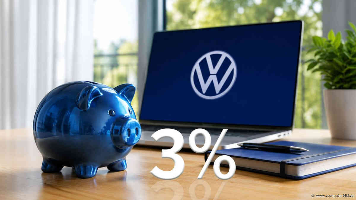 VW Bank bietet 3 % aufs Sparkonto – planbarer Zins und etwas Flexibilität