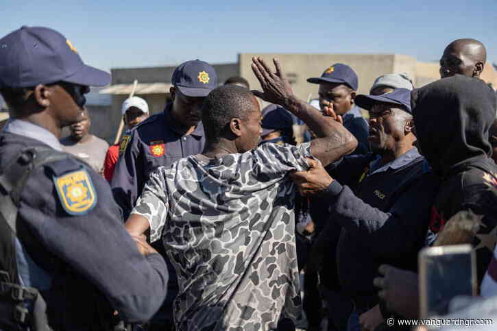 South African police arrest 69 at violent anti-immigrant protest