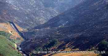Dramatic photos show scale of damage after fire rips through Dovestones moorland