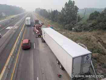 Semi crash causes lane closure on I-469 near northeast Fort Wayne