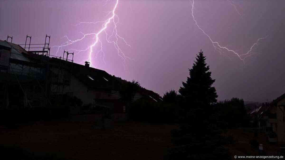 DWD warnt: „Extremer Gefahr“ – Gewitter mit Orkanböen und Starkregen drohen im Südwesten