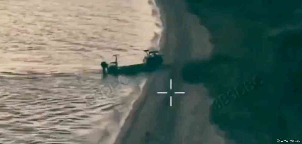 Am Strand von Kinburn beginnt die Ukraine den modernen Roboterkrieg