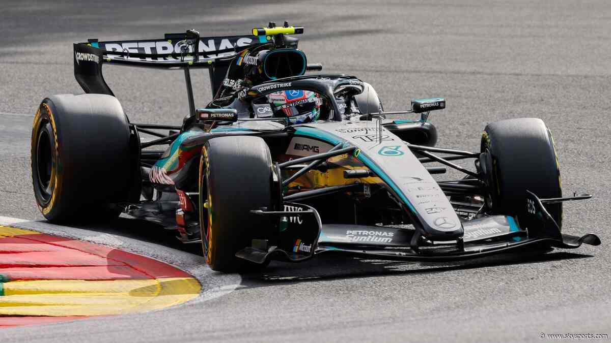 Antonelli fastest in Belgian GP practice as Russell struggles
