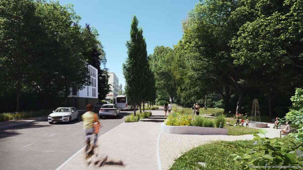 Johannispark in Freising: Bäume, Grünflächen, Bushaltestelle und Fahrradweg auf der Kippe