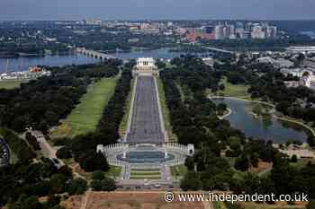 Trump promises ‘vandal proof’ material for the Reflecting Pool as renovations on his boondoggle project continues