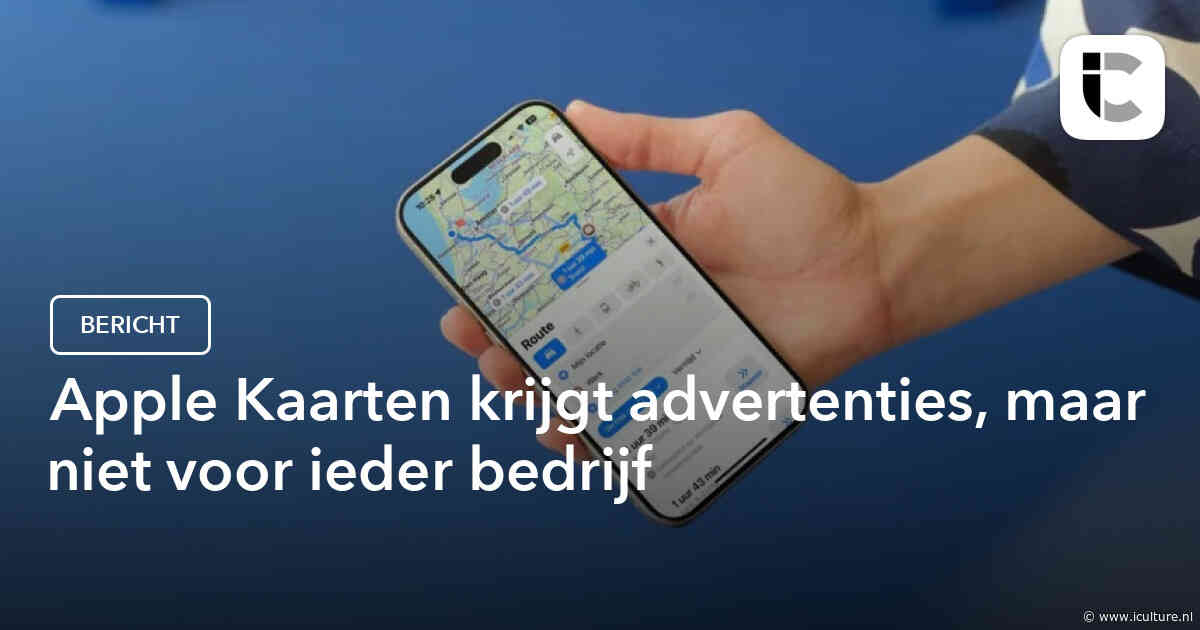 Apple Kaarten krijgt advertenties, maar niet voor ieder bedrijf