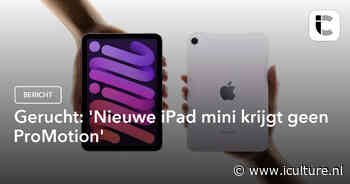 Gerucht: ‘Nieuwe iPad mini krijgt geen ProMotion’