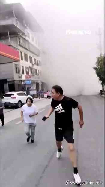 Residents flee as massive landside TEARS through Chinese town #foxnews #news #us #fox