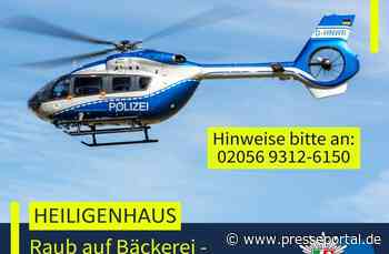 POL-ME: Erstmeldung: Überfall auf Bäckerei - Fahndung per Polizeihubschrauber - 2607053