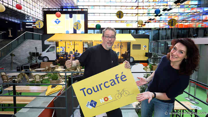 Wielerliefhebbers kunnen hun hart ophalen in het Tourcafé: ’Ik droom al nachtenlang over wielrenners’