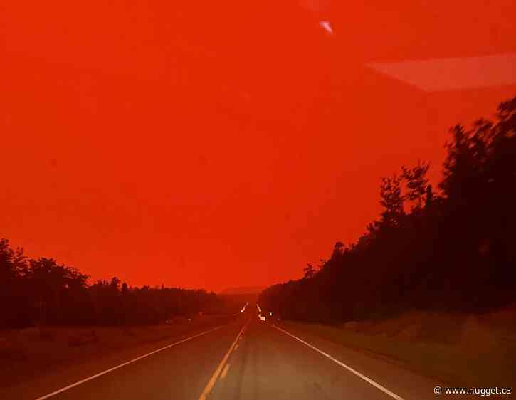 ‘Brilliant red’ sky: North Bay man drives through thick wildfire smoke