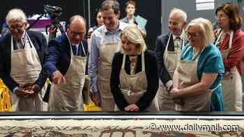 Bayeux Tapestry in 'wonderful state' at British Museum after arriving in UK for first time in nearly 1,000 years