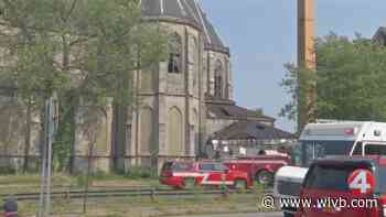 Crews contain 3-alarm fire at former St. Ann's Church