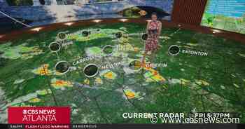 Thunderstorms causing flash flood warnings for metro Atlanta, North Georgia