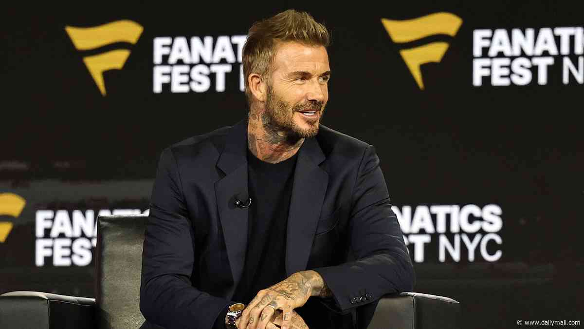 David Beckham is BOOED on stage in New York after failing to pick a winner between Argentina and Spain ahead of World Cup final clash