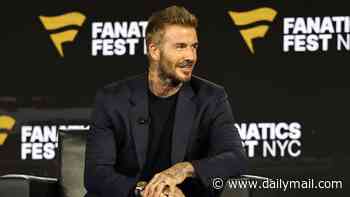 David Beckham is BOOED on stage in New York after failing to pick a winner between Argentina and Spain ahead of World Cup final clash