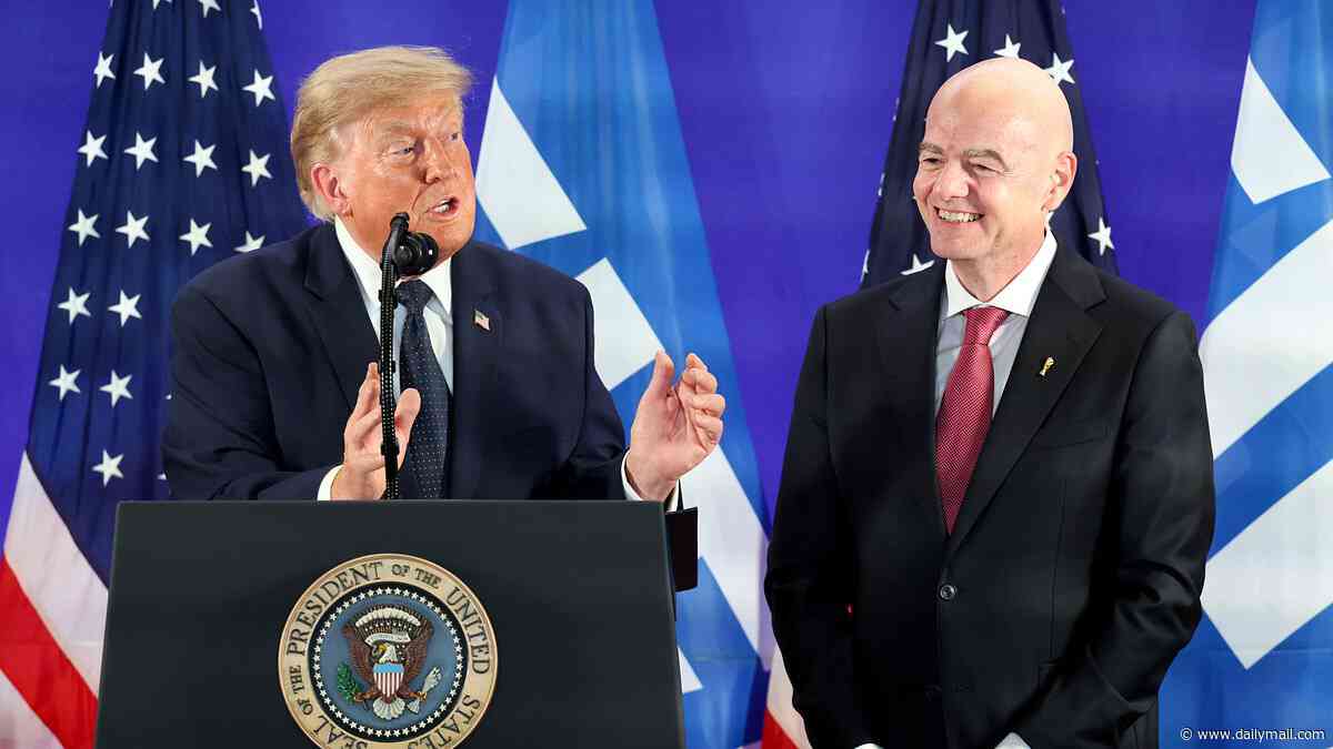 Trump takes swipe at World Cup fans over Folarin Balogun drama as he tells Gianni Infantino he won't get credit for 'great decision'