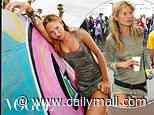 Lila Moss imitates her supermodel mother Kate's iconic Glastonbury Festival look 21 years on for Vogue