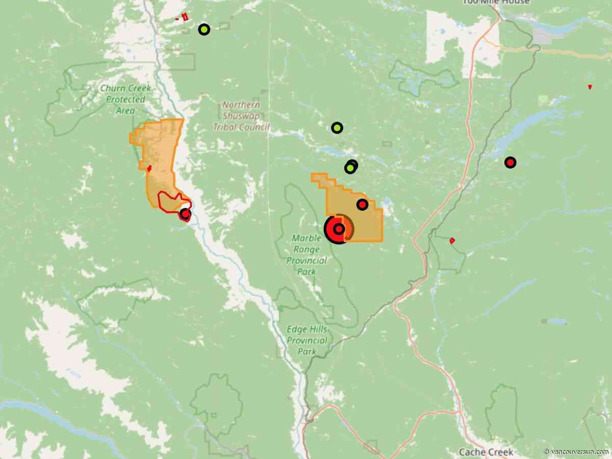 B.C. wildfires: More than 100 Big Bar Lake properties under evacuation order as wildfire approaches