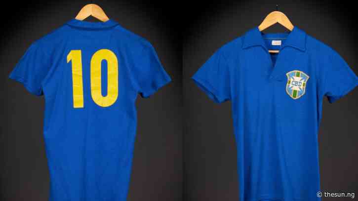 Pele’s 1958 World Cup final Brazil shirt sells for $4.9m