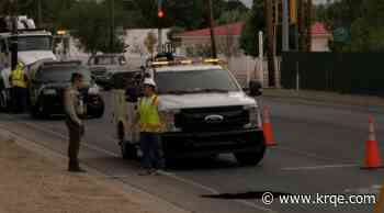 Sinkhole reduces southbound Isleta to one lane near Gun Club