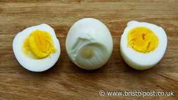 I cooked boiled eggs on the hob and air fryer – one had a jammier yolk