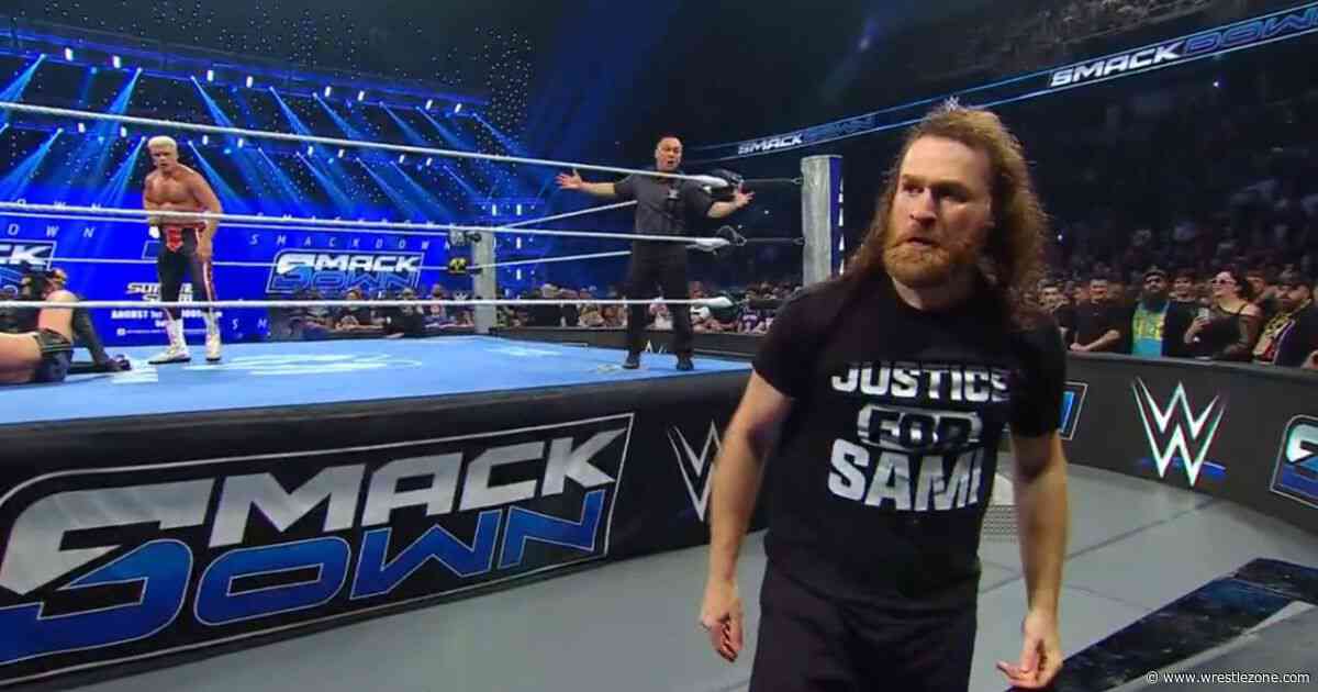 Sami Zayn Returns to WWE SmackDown After Mental Health Break
