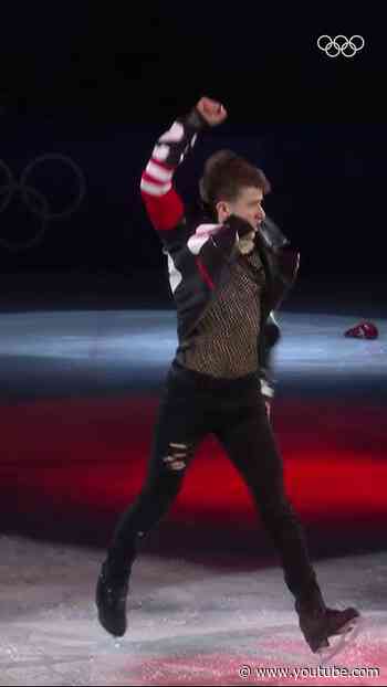 Back at #PyeongChang2018, Misha Ge brought MIC Drop to the Olympic ice. 🎆 #Olympics #BTS #BTSArmy