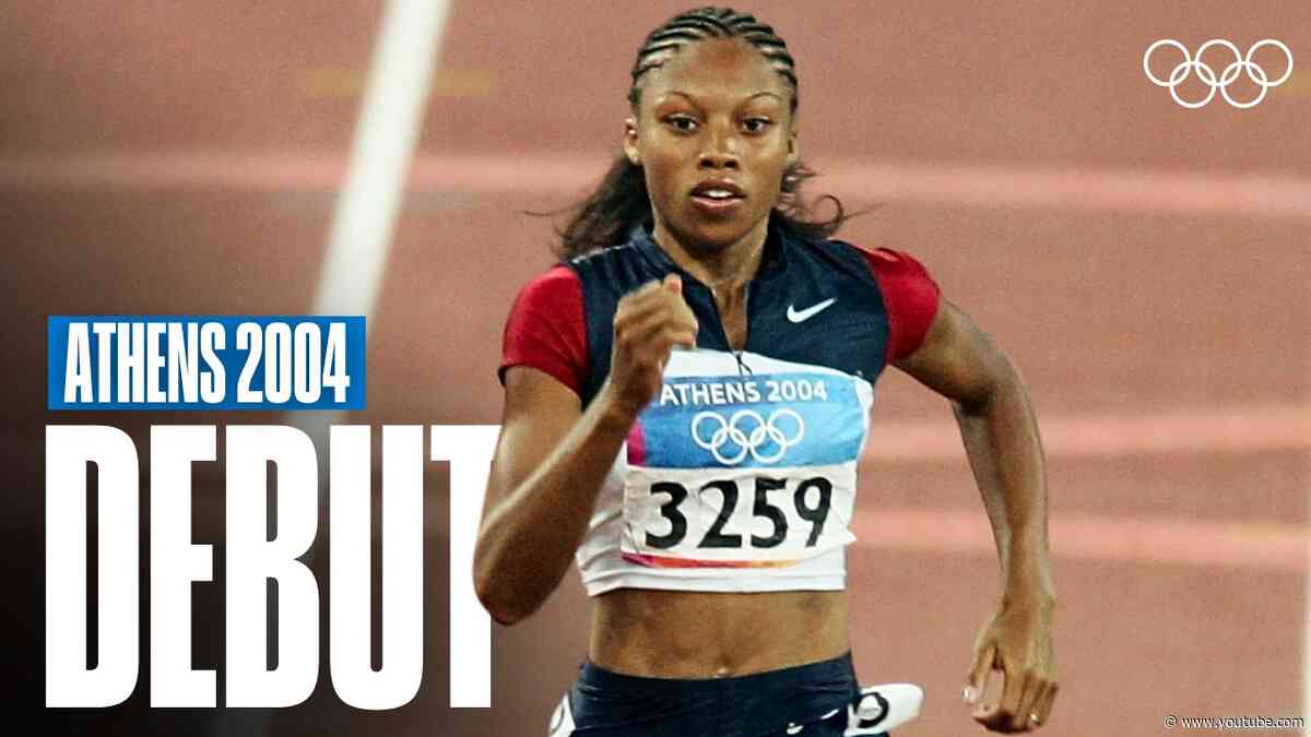 The Start Of 17 Years At The Top: Allyson Felix First-Ever Olympic Run | Olympic Debuts