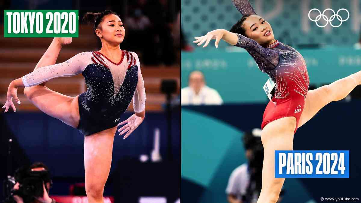 Same Athlete, Different Year! Tokyo 2020 vs. Paris 2024 | Sunisa Lee's Floor Routine 🇺🇸🤸‍♀️