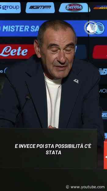 "Una stima che viene da lontano " 🎙⚫️🔵 #Sarri #Atalanta