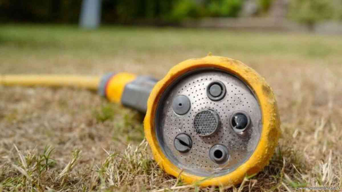 Hosepipe ban confirmed for parts of Wales this weekend with eleven strict rules