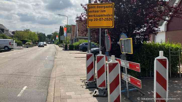 Zuideinde maandag 20 juli tijdelijk gedeeltelijk afgesloten vanwege werkzaamheden aan waterleiding