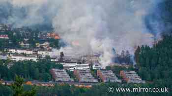 More than 100 homes destroyed in Norway blaze as firefighters struggle to stop flames