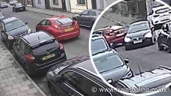 Residents living in fear on Welsh 20mph street where people keep crashing into cars and houses