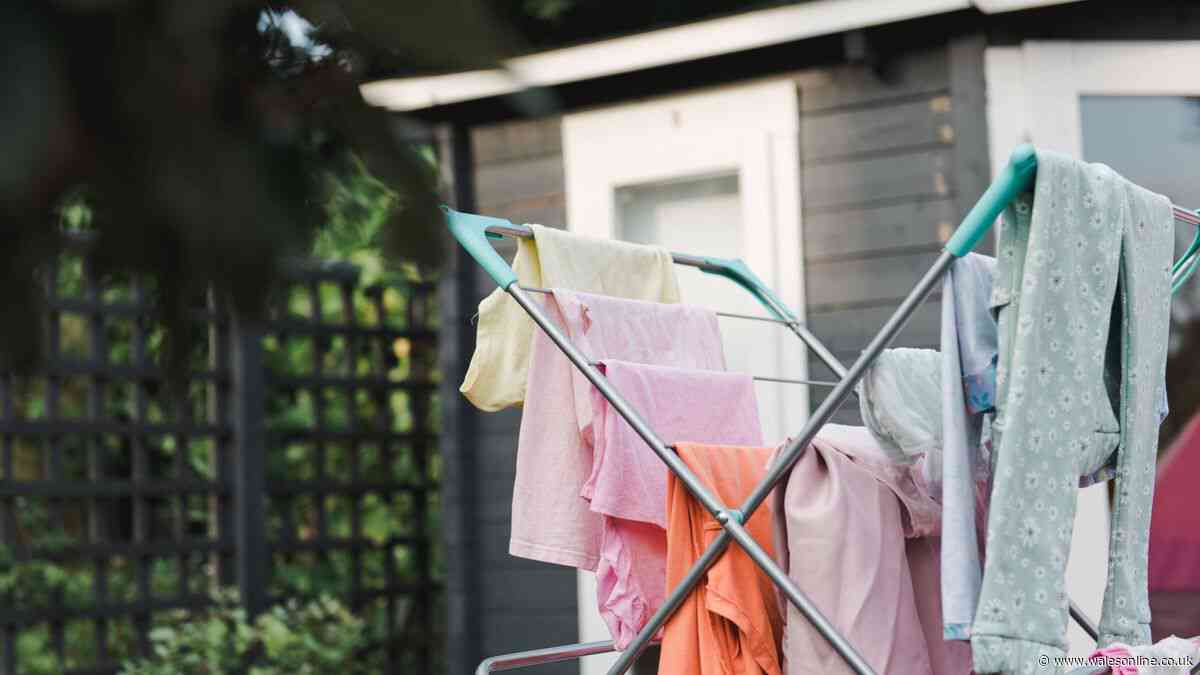 Households warned to avoid drying 3 common items on washing lines