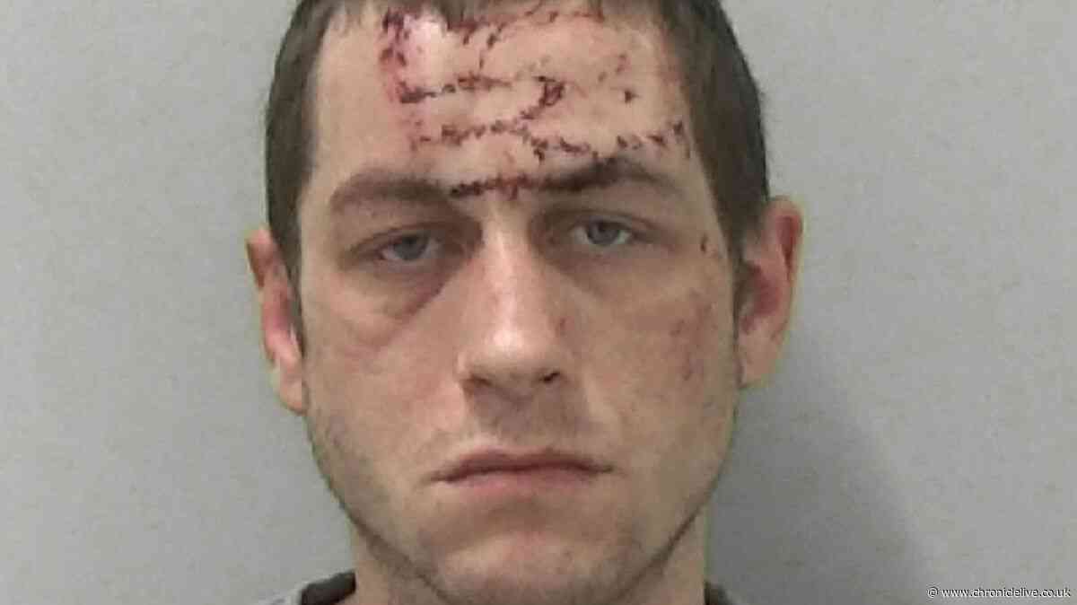 Northumberland danger driver was frothing at the mouth after 130mph police chase