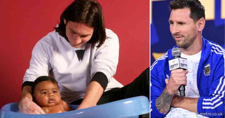 Lionel Messi sends message to Lamine Yamal and speaks out on bizarre picture of him bathing Spain star as a baby