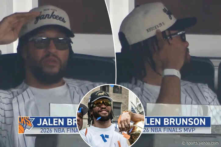 Jalen Brunson takes in Yankees game — and makes Knicks NBA championship reminder